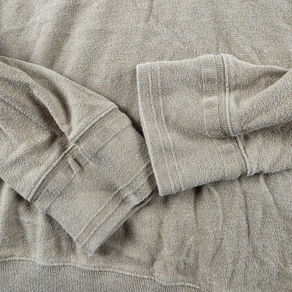 Polo Ralph Lauren Shawl Collar Sweater Mens XL Beige Tan Jumper Boxy Fit Preppy
